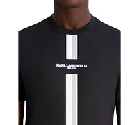 Karl Lagerfeld Paris Men's Racing Stripe Logo T-Shirt
