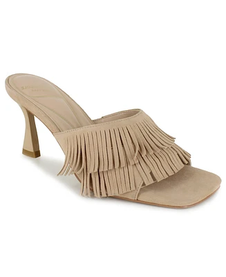 Kenneth Cole New York Women's Darby Fringe Slip On Dress Sandals