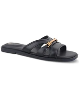 Giani Bernini Women's Freyaa Memory Foam Slide Flat Sandals, Created for Macy's