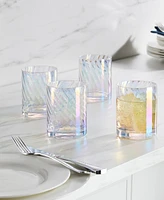 Lenox Tuscany Classics Iridescent Double Old Fashioned Glasses, Set of 4