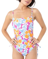 Roxy Juniors' Topanga Canyon Lace-Up-Side One-Piece Swimsuit