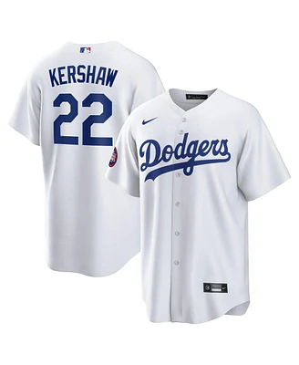 Nike Men's Clayton Kershaw White Los Angeles Dodgers 2025 Mlb World Tour: Tokyo Series Home Replica Player Jersey