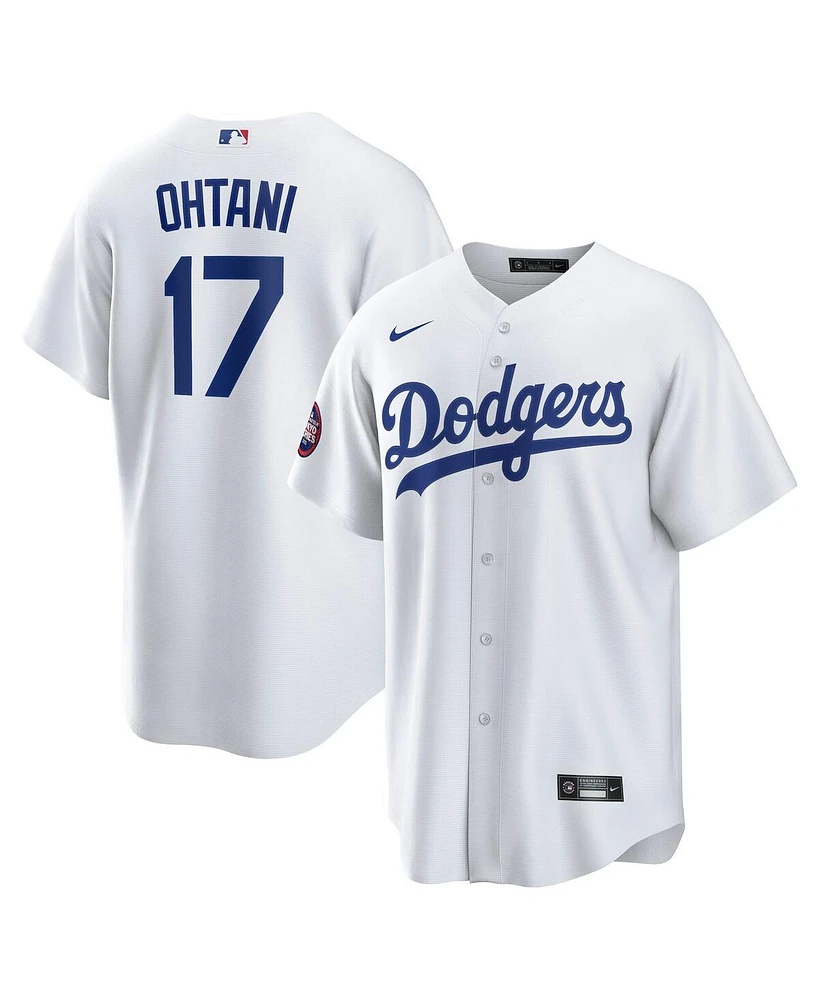 Nike Men's Shohei Ohtani White Los Angeles Dodgers 2025 Mlb World Tour: Tokyo Series Home Replica Player Jersey