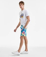 Original Penguin Men's Floral Swim Trunks