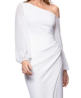Betsy & Adam Petite Off-The-Shoulder Sheath Dress