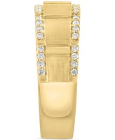Effy Men's Diamond Brush Finish Band (1/3 ct. t.w.) in 14k Gold