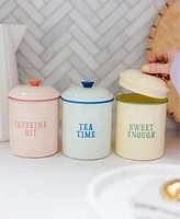 Yvonne Ellen Enamel 3-Pc. Storage Tin Set