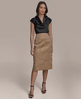 Donna Karan New York Women's Crinkled Pencil Skirt