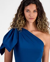 Rachel Roy Women's Laverne One-Shoulder Bow Midi Dress