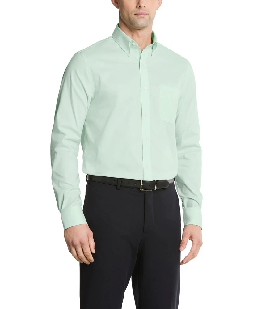 Tommy Hilfiger Men's Th Flex Regular Fit Stretch Pinpoint Dress Shirt