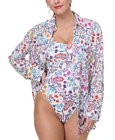 Andie Women's The Coastal Oversized Button-Up Swim Cover-Up