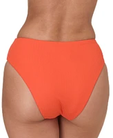 Andie Women's The 90s High-Waisted Ribbed Bikini Bottoms