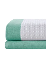 Madison Park Spa Waffle 3M-Scotchgard Shower Curtain, 72" x