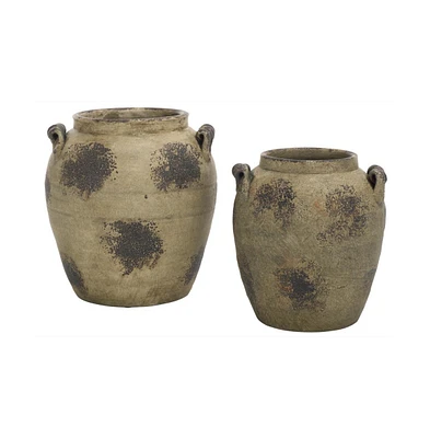 Rhodes Terracotta Vase Set 2