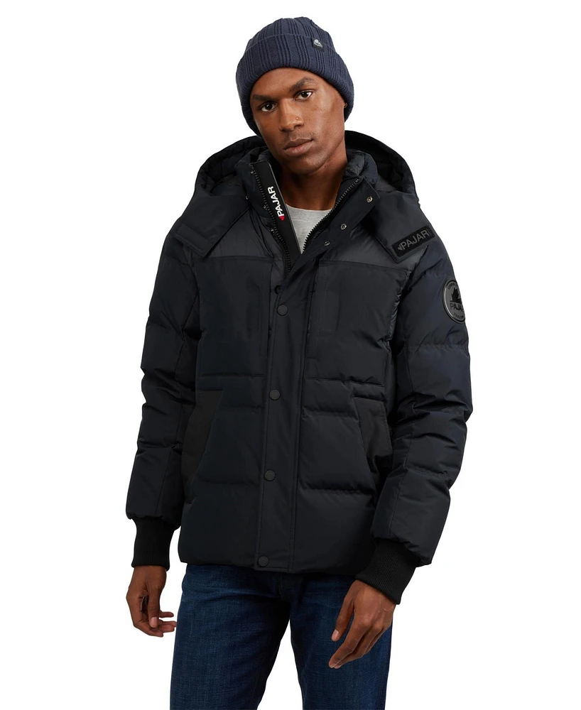 Pajar Men's Men s Comet Mixed Media Puffer with Detachable Hood