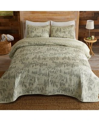Linery Co. Lodge Printed Microfiber Quilt Set With Shams