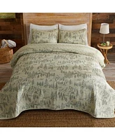 Linery Co. Lodge Printed Microfiber Quilt Set With Shams
