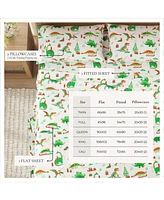 Linery & Co. Christmas Turkish Cotton Double-Brushed Flannel Bed Sheet Set