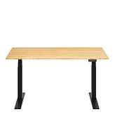 Flexispot E7-commercial W Electric Adjustable Standing Desk, Bamboo Top