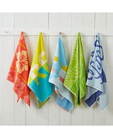 Linery & Co. 100% Cotton Jacquard 2 Pack Summer Beach Towels