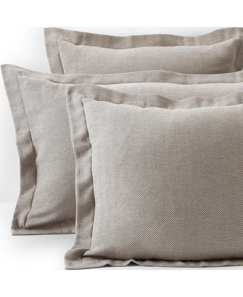 Lands' End Luxe Flannel Yarn Dyed Pillow Sham