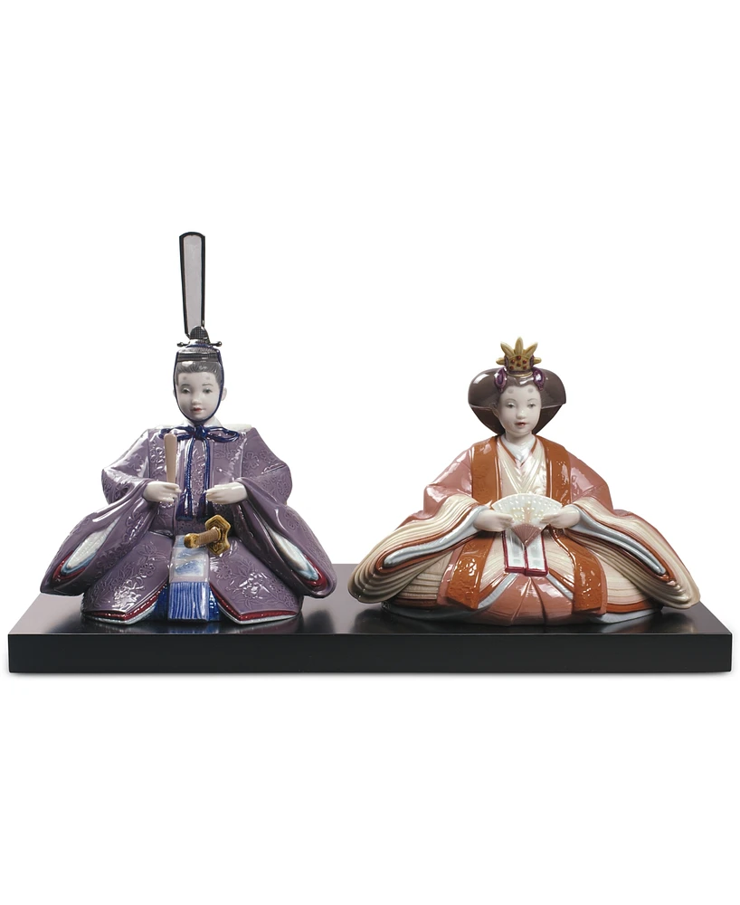 Lladro Porcelain Hina Dolls Figurine