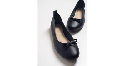 Florence Leather Ballerina Flats