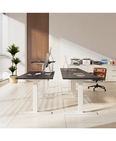 Flexispot E7-commercial W Electric Adjustable Standing Desk, Rectangular Chipboard Top