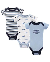 Luvable Friends Baby Girls Cotton Preemie Bodysuits 3pk, Pink Sheep,