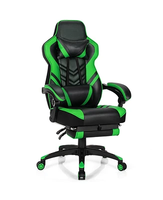 Adjustable Gaming Chair with Footrest for Home Office