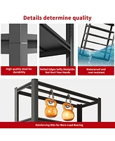 82"H 6 Tier Metal Shelves for Storage Garage Shelving 2400LBS Heavy Duty Storage Shelves Adjustable Garage Shelf Industrial Shelving Unit Storage Util