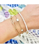 The Lovery Mother of Pearl Icon Bracelet 14K Gold