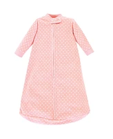 Hudson Baby Girls Long-Sleeve Fleece Sleeping Bag, Sugar Spice, 0-9 Months