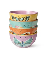 Certified International Butterflies Ice Cream Bowls, Set of 4