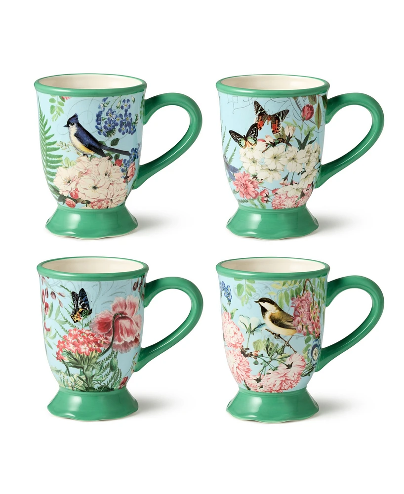 Certified International Flora Mugs, Set of 4