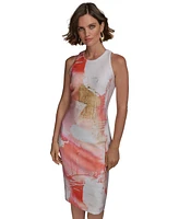 Donna Karan New York Women's Abstract-Print Sheath Dress