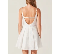 Astr the Label Women's Ellie Jacquard Fit & Flare Dress