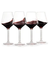 The Wine Savant European Stemmed Wine Glasses, Set of 4