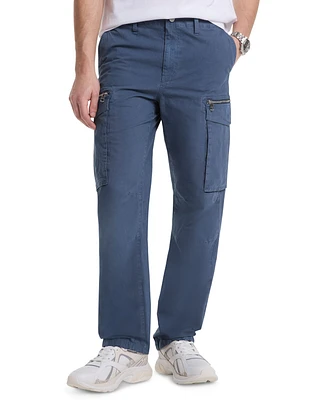 Michael Kors Men's Slim Straight Fit Stretch Garment-Dyed Cargo Pants