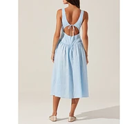 Astr the Label Women's Thierry Linen Corset Dress