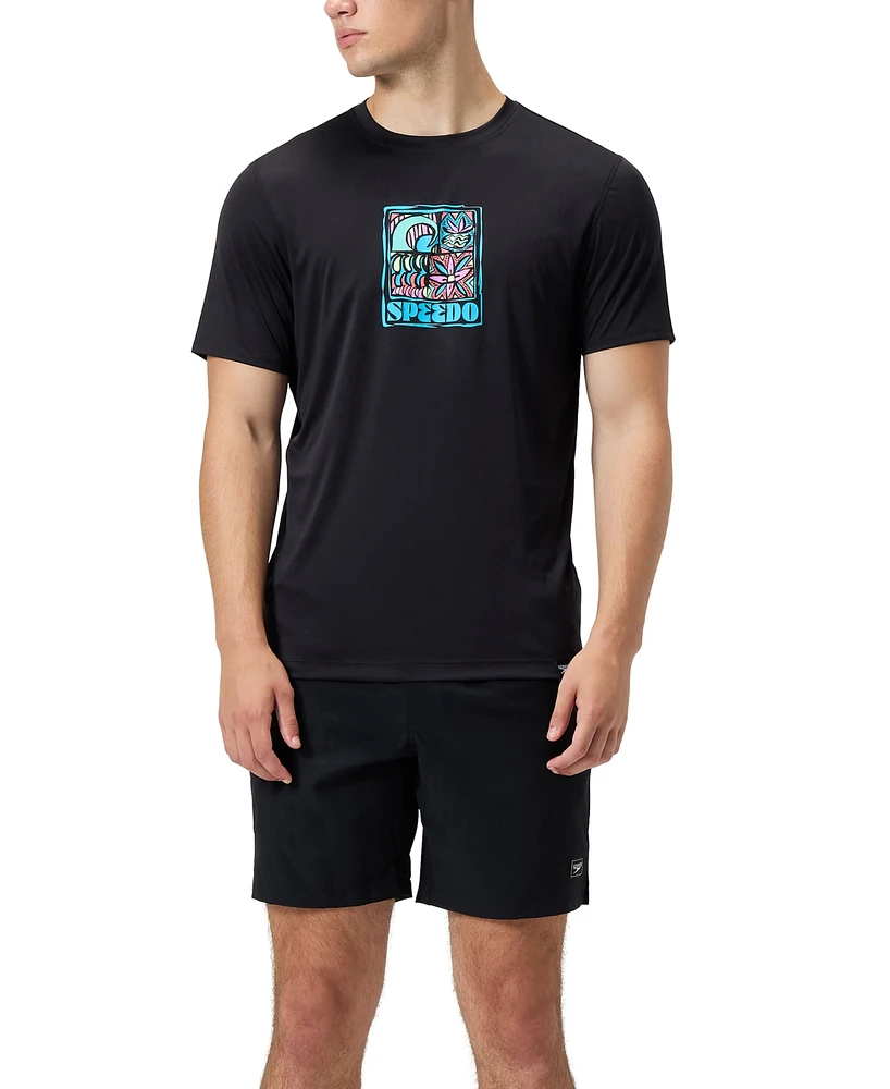 Speedo Men's Short Sleeve Performance Graphic T-Shirt