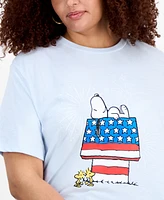 Hybrid Trendy Plus Peanuts Fireworks Crewneck Tee