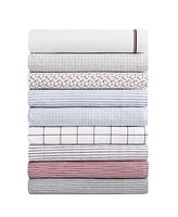Tommy Hilfiger Printed Cotton Percale 4-Pc. Sheet Set, Full