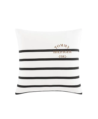 Tommy Hilfiger Placement Stripe Knitted Square Pillow, 20" X 20"