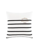 Tommy Hilfiger Placement Stripe Knitted Square Pillow, 20" X 20"