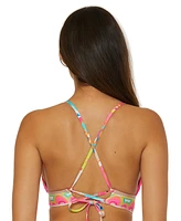 Trina Turk Women's Venus Reversible Banded Bikini Top