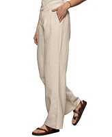 Sanctuary Women's Hopper Linen Straight-Leg Pants