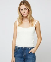 French Connection Women's Pointelle-Knit Tank