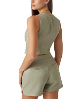 Guess Women's Camille Sleeveless Buttoned Vest