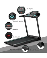 2.25HP Electric Running Machine Treadmill with Speaker and App Control